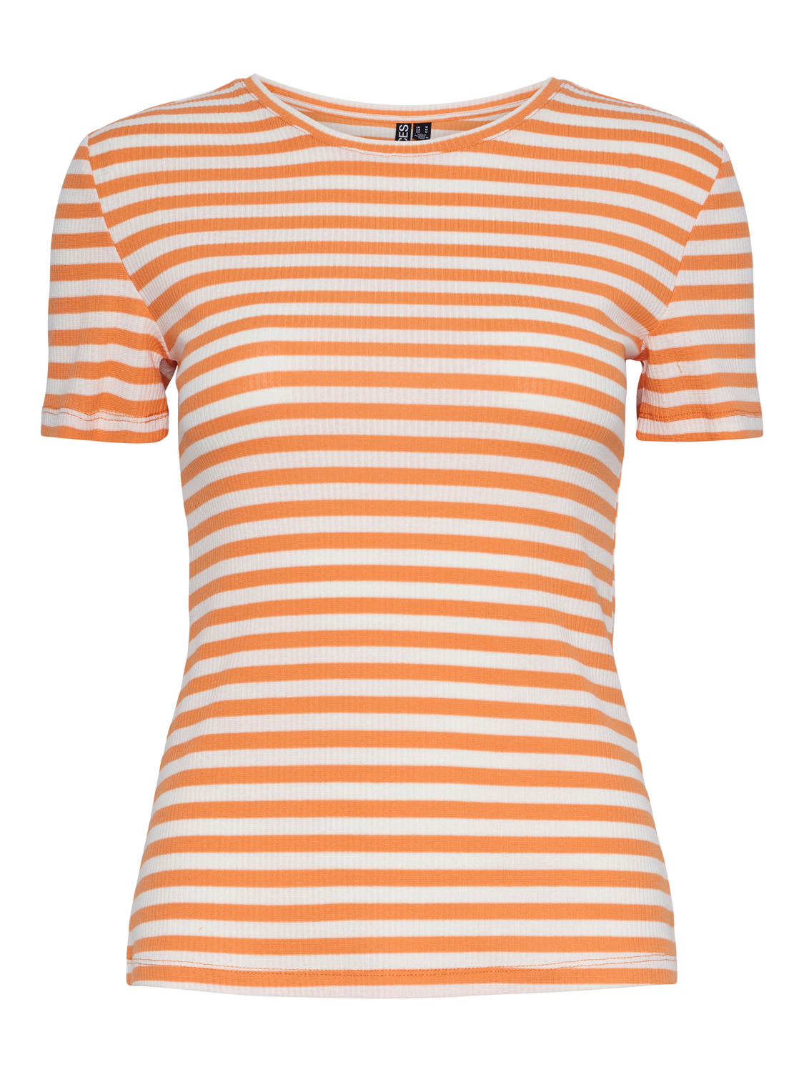 PCRUKA T-Shirt - Tangerine/strib